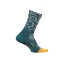 Chaussettes Feetures Elite Ultra Light Mini Crew Vert Jaune, Taille L