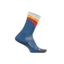 Chaussettes Feetures Elite Ultra Light Mini Crew Bleu Rouge Jaune, Taille L
