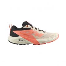 Chaussures Salomon Sense Ride 5 Beige Orange SS25 Femme, Taille EU 38