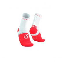 Chaussettes Compressport Pro Marathon Socks V2.0 Rouge Blanc, Taille Taille 3