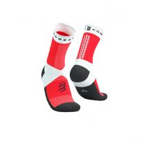 Compressport Ultra Trail Socks V2.0 Weiß Rot, Größe Größe 2