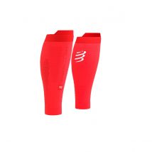 Chaussettes de Compression Compressport R2 3.0 Rouge Blanc, Taille Taille 2