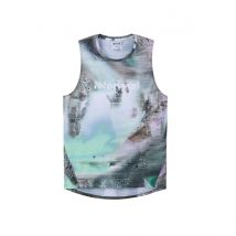 Débardeur NNormal Race Tank Sans Manches Gris Noir Vert, Taille XL
