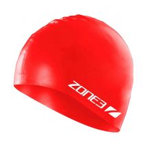 Bonnet de Bain Zone3 Silicone Rouge Blanc
