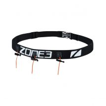 Porte-dossard Zone3 Racebelt Gel Loops Noir Orange