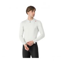 Maillot Castelli Espresso Thermal Manches Longues Blanc, Taille L