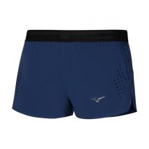 Short Mizuno Tech Light Split 1.5 Bleu, Taille M