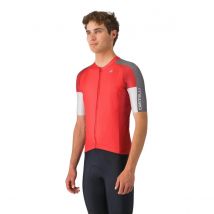 Castelli Entrata 6 Kurzarmtrikot Rot Grau, Größe M