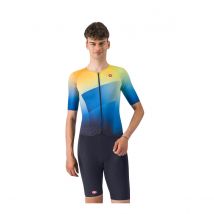 Combinaison Castelli Free San Remo 3 M/C Bleu Jaune, Taille L