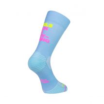 Sporcks Girls Can Do Socken Blau Rosa Gelb, Größe L