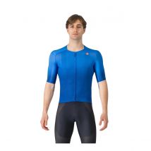 Maillot Castelli UPF Manches Courtes Bleu Italie, Taille L
