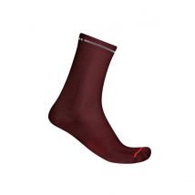 Chaussettes Castelli Premio Evo 18 Rouge Bordeaux, Taille S/M