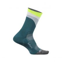 Feetures Elite Ultra Light Mini Crew Socken Blau Grün, Größe L