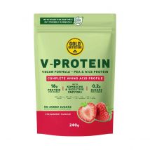 Protéine Végane GoldNutrition V-Protein Kombucha Fraise 240g