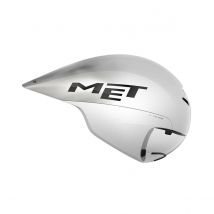 Casque MET Drone Wide Body II Blanc Métallique Brillant, Taille M (55-58 cm)