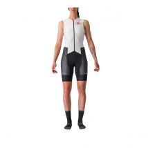 Trifonction Castelli Free Sanremo Sans Manches Blanc Noir Femme, Taille S