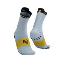 Compressport Pro Racing Socks V4.0 Trail Grau Gelb, Größe Größe 1