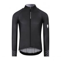 Maillot Q36.5 Gregarius Hybrid Collar Fade Manches Longues Noir Gris, Taille L