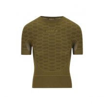 Maillot de Corps Q36.5 Base Layer 2 Manches Courtes Vert Marron, Taille L/XL