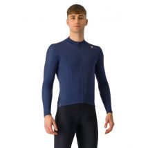 Maillot Castelli Espresso Thermal Manches Longues Bleu, Taille M