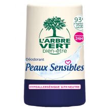 L'ARBRE VERT Öko Deodorant Roll-on Empfindliche Haut französisch (50 ml)