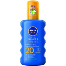 NIVEA Sun Protect & Moisture pflegendes Sonnenspray LSF 20 (200 ml)