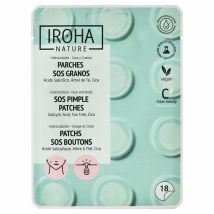 Iroha Nature - 18 patches sos brufoli con acido salicilico, albero di te, centella asiatica