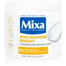 Mixa Sensitive skin expert - Crema corpo 400 ml | Lozione corpo 250 ml - Crema corpo 400 ml - Niacinamide bright