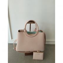 Chrisbella - Textured Tote Bag and Wallet Set - 02