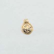 Pendentif Capricorne Zodiaque - Doré - Taille Unique - Etain doré 750/1000 - Agatha Paris