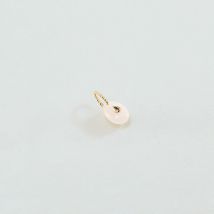 Pendentif Pierre Naturelle - Pierre De Lune Blanche - Taille Unique - Laiton doré 750/1000 - Pierre de lune, oxyde de zirconium - Agatha Paris