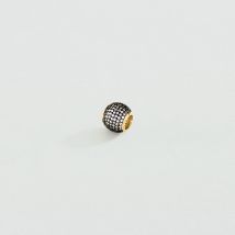 Pendentif Boule Pavé - Doré - Taille Unique - Laiton doré 750/1000 - Oxyde de zirconium - Agatha Paris