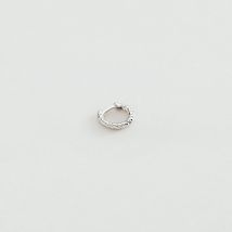 Piercing Créole Tressee - Argenté - Taille Unique - Argent 925/1000 rhodié - Agatha Paris