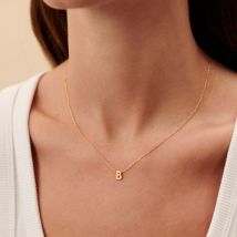 Collier Ras Du Cou Abc - Doré - Taille Unique - Argent 925/1000 doré 750/1000 - Agatha Paris