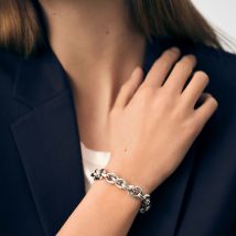 Bracelet Souple Loulou - Argenté - Taille Unique - Laiton rhodié - Agatha Paris
