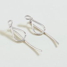 Boucles D'Oreilles Pendantes Maude - Argenté - Taille Unique - Laiton rhodié - Agatha Paris