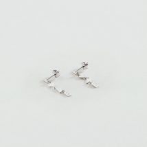 Boucles D'Oreilles Pendantes With Love - Argenté - Taille Unique - Argent 925/1000 rhodié - Agatha Paris