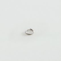 Piercing Créole Dentado - Argenté - Taille Unique - Argent 925/1000 rhodié - Agatha Paris