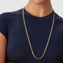 Sautoir Adamas - Gris / Doré - Taille Unique - Laiton doré 750/1000 - Oxyde de zirconium - Agatha Paris