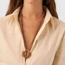 Sautoir Twiggy - Doré / Camel - Taille Unique - Laiton - Agatha Paris