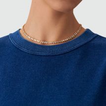 Collier Ras Du Cou Adamas - Doré - Taille Unique - Laiton doré 750/1000 - Oxyde de zirconium - Agatha Paris