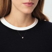 Collier Ras Du Cou Fil Magique - Argenté - Taille Unique - Argent 925/1000 rhodié - Oxyde de zirconium - Agatha Paris
