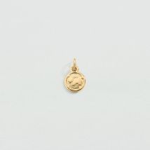 Pendentif Médaille Scottish - Doré - Taille Unique - Etain doré 750/1000 - Agatha Paris