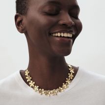 Collier Ras Du Cou Bloom - Doré - Taille Unique - Laiton doré 750/1000 - Agatha Paris