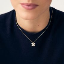 Collier Ras Du Cou Felicia - Doré / Argenté - Taille Unique - Laiton doré 750/1000 - Oxyde de zirconium - Agatha Paris