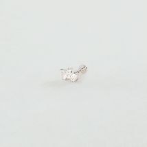 Piercing Hélix & Tragus Pia - Argenté - Taille Unique - Argent 925/1000 rhodié - Oxyde de zirconium - Agatha Paris