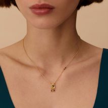 Collier Ras Du Cou Diamonds - Doré - Taille Unique - Argent 925/1000 doré 750/1000 - Diamant - Agatha Paris