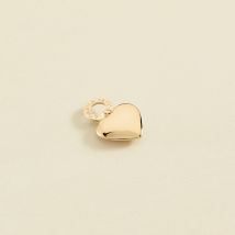 Pendentif Cœur - Doré - Taille Unique - Laiton doré 750/1000 - Agatha Paris