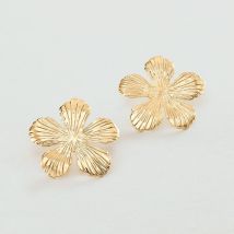 Boucles D'Oreilles Pendantes Bloom - Doré - Taille Unique - Laiton doré 750/1000 - Agatha Paris