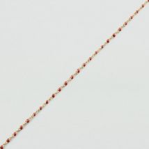 Chaîne De Cheville Smarty - Corail / Doré - Taille Unique - Acier inoxydable - Agatha Paris